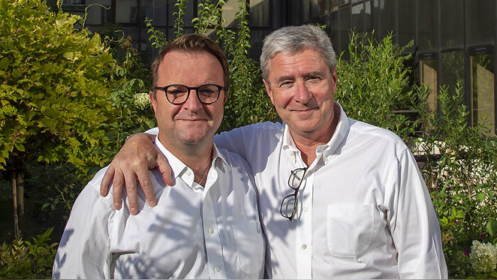 Frédéric Chaminade et Philippe Briand, DG et Président du Groupe Arche - © Christophe Lebedinsky