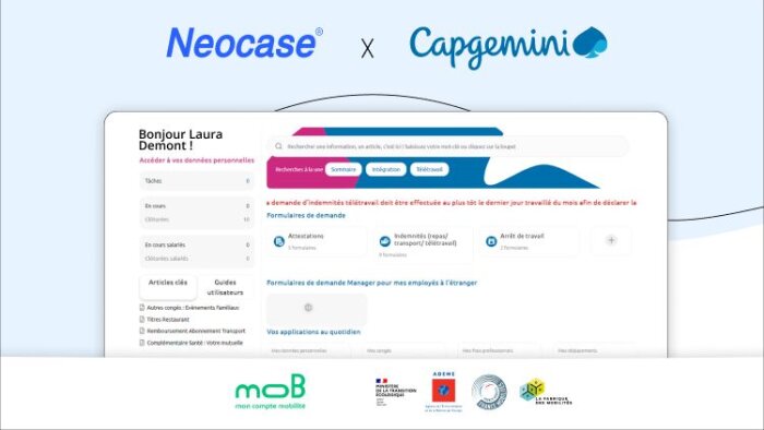 Capgemini avec Neocase : la gestion RH au service de la mobilité durable - © D.R.