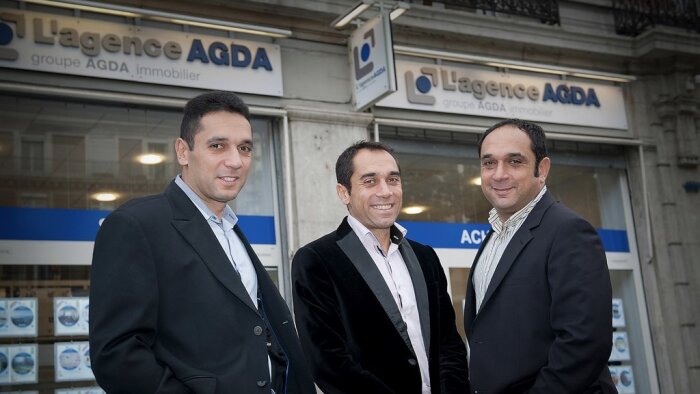Pascal, Michael et Jacques Reboh, cofondateurs du Groupe Agda Immobilier - © D.R.