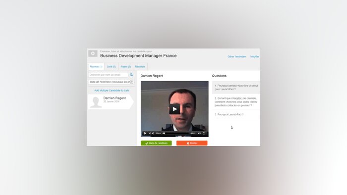 La solution britannique d’entretiens vidéo Launchpad Recruits arrive en France