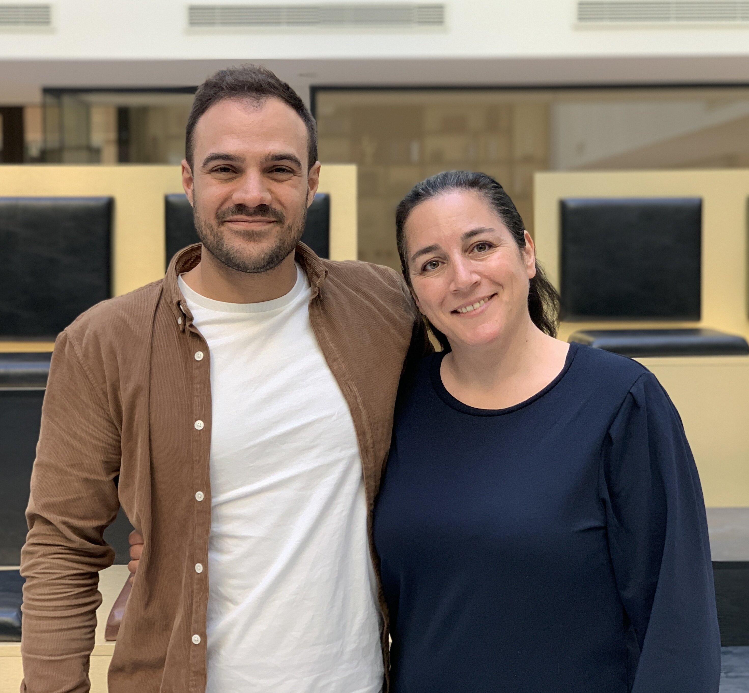 Benoît Praly, fondateur de Domoscio et Julie Lejay en charge de l’Education chez AWS - © D.R.