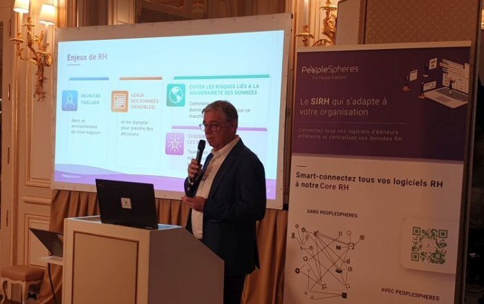 Philippe Bloquet, Président de PeopleSpheres, évoque la question de la souveraineté des données RH. - © D.R.