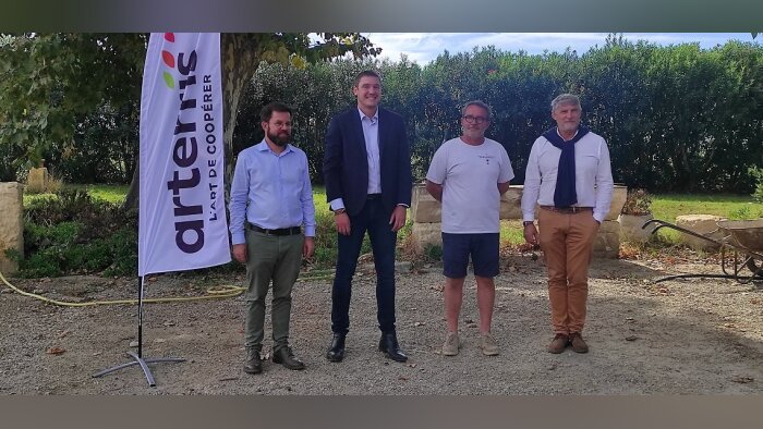 Jacques Groison, directeur général adjoint d’Arterris, Yannick Hus, directeur des achats chez Vivien - © D.R.