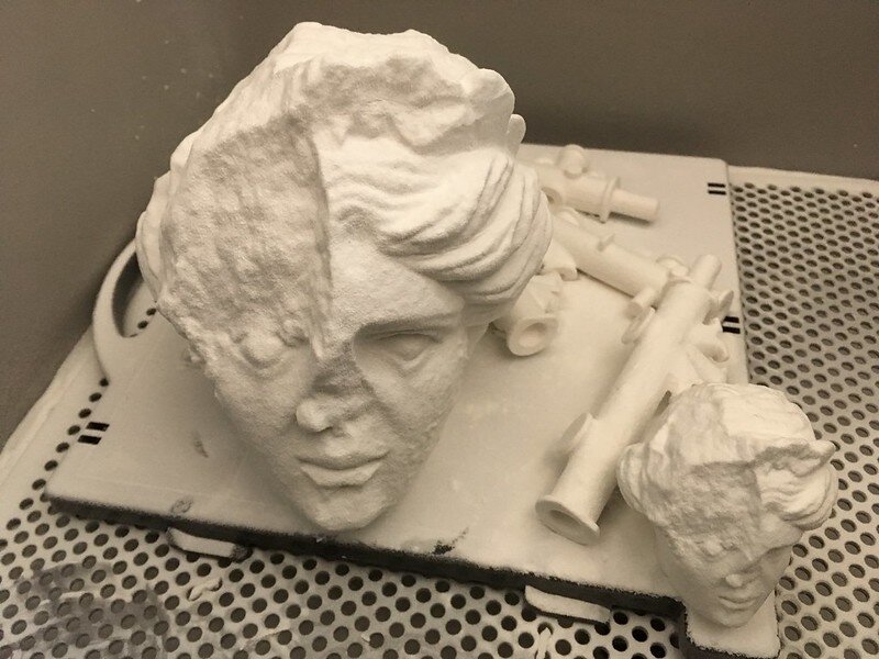 Dans le cadre d’un projet de médiation culturelle, le LF2L a réalisé des reproductions d’oeuvres d’art en impression 3D par liage de poudre. - © Laurent Dupont