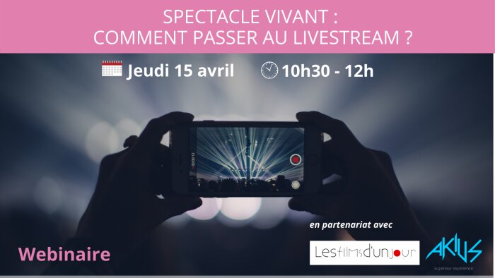 Culture Matin invite à un webinaire : comment se lancer dans le livestream ?