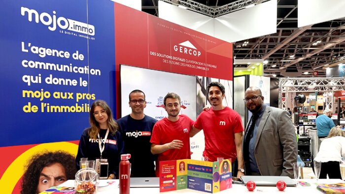 L’équipe de mojo.immo sur le salon RENT 2021 - © D.R.