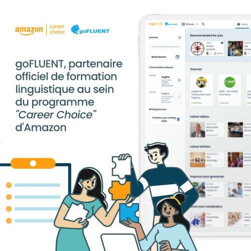 goFLUENT sélectionné dans le programme Amazon Career Choice - © D.R.