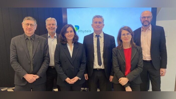 L’équipe de Phyteis présente le 23 février 2023 pour sa conférence de presse annuelle : Pierre-Yves  - © D.R.