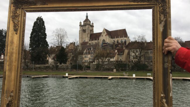 Un cadre « Point de Vue » sur le Canal des Tanneurs à Dole.  - © D.R.