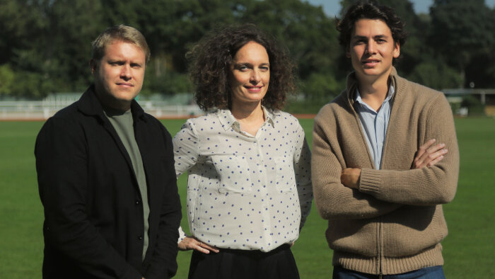 Les trois associés de la startup : Axel Talmet, Maureen Houel et Romain Saint Guilhem - © 2014