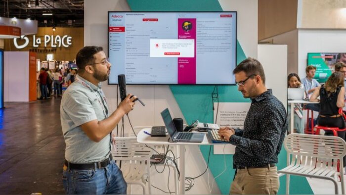 CV Maker Inclusif par The Adecco Group : en démo à VivaTech 2023, puis en live sur le site Adecco - © D.R.