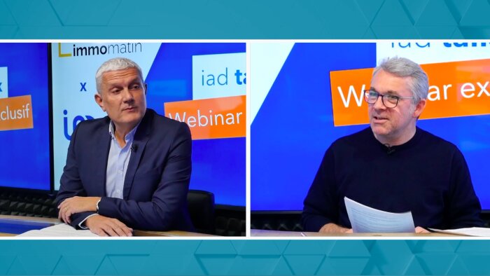 Olivier Descamps, DG d’iad et Christian Capitaine (Immomatin) - © D.R.