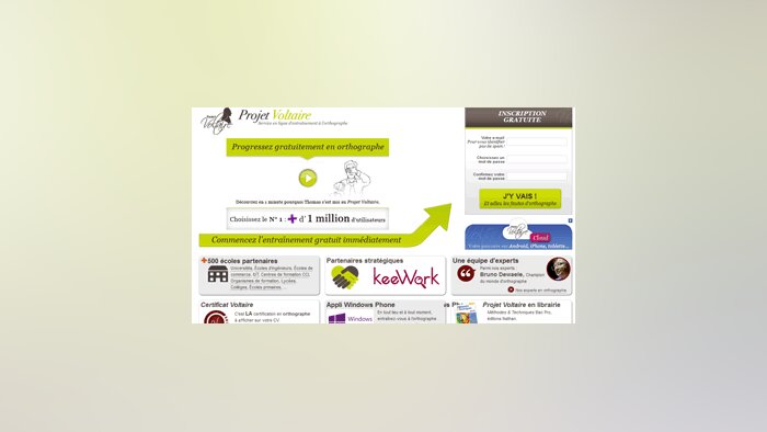 Formation en orthographe : déjà 1,3 million d’utilisateurs pour le projet Voltaire