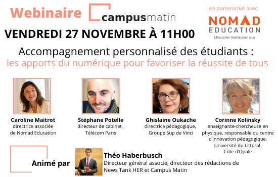 Un webinaire Campus Matin et Nomad Education - © Campus Matin