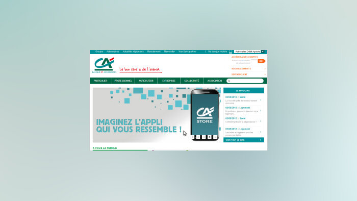 Opération séduction au Crédit Agricole