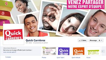 Quick Carrières arrive sur Facebook