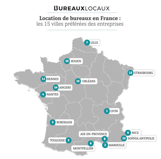Bureaux : quelles sont les villes les plus prisées en France ? - © D.R.