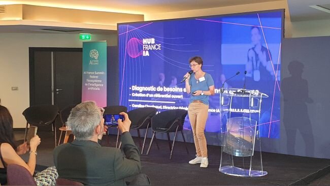 AI France Summit 2023 : Caroline Chopinaud, présidente de Hub France IA - © D.R.