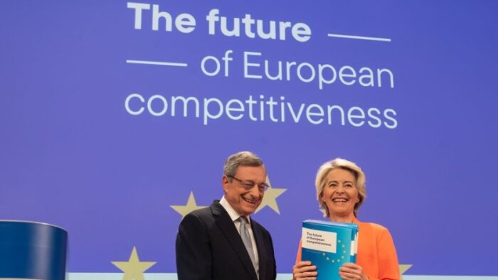 Mario Draghi et Ursula von der Leyen présentent l’étude sur le futur de la compétitivité en Europe - © Commission européenne