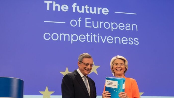 Mario Draghi et Ursula von der Leyen présentent l’étude sur le futur de la compétitivité en Europe - © Commission européenne