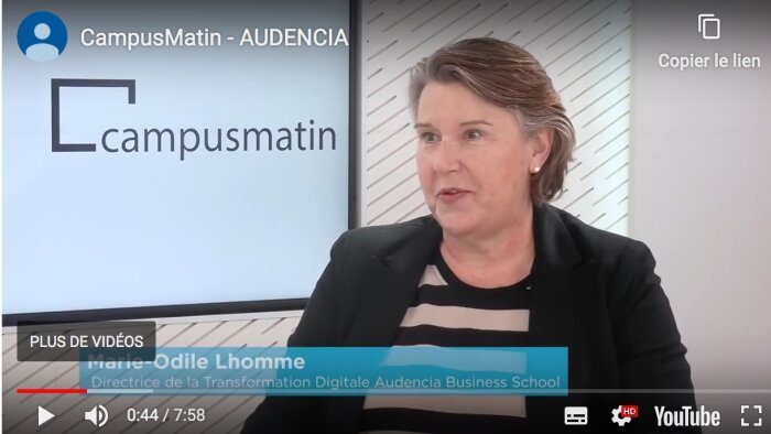 Marie-Odile Lhomme, Audencia - © Campus Matin