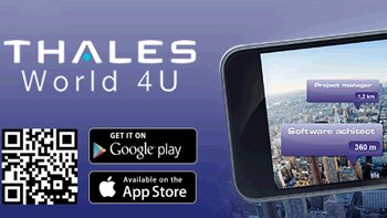Thales dévoile son application mobile « carrières » en réalité augmentée - © D.R.