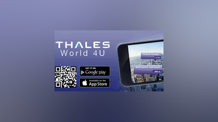 Thales dévoile son application mobile « carrières » en réalité augmentée