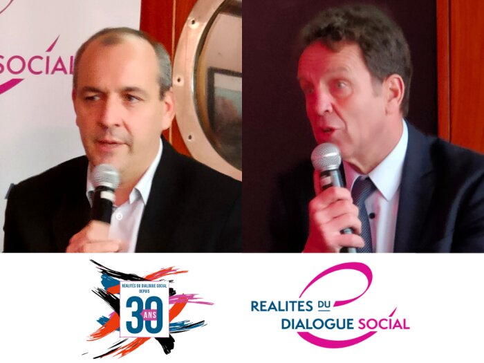 Laurent Berger et Geoffroy Roux de Bézieux le 09/12/2021  - © D.R.