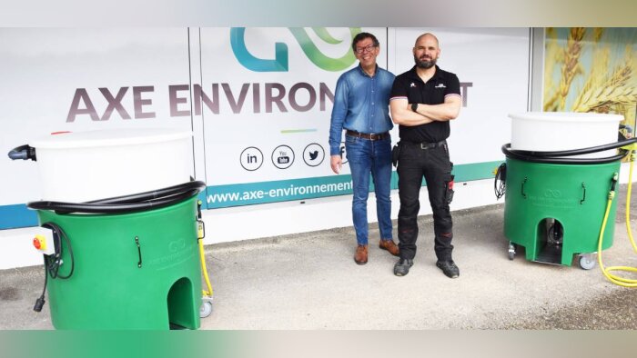 Axe-environnement conçoit son mélangeur Typhon, une fabrication 100 % française
