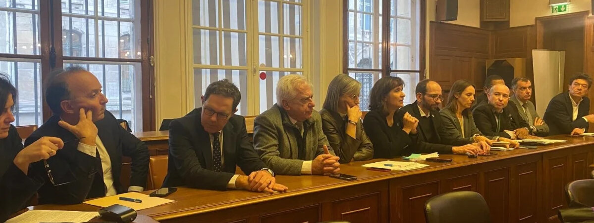 Au total plus de quarante dirigeants se sentant « au pied du mur » se sont réunis à Sorbonne Université ou en ligne. - © News Tank