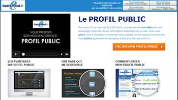 220 000 profils publics créés chez Cadremploi - © D.R.