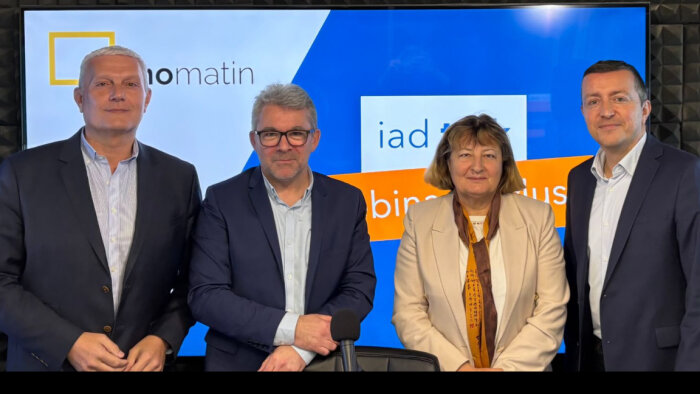 Olivier Descamps (iad), Danielle Dubrac (Unis), Christian Capitaine et David Benbassat (Bien’ici). - © Immomatin