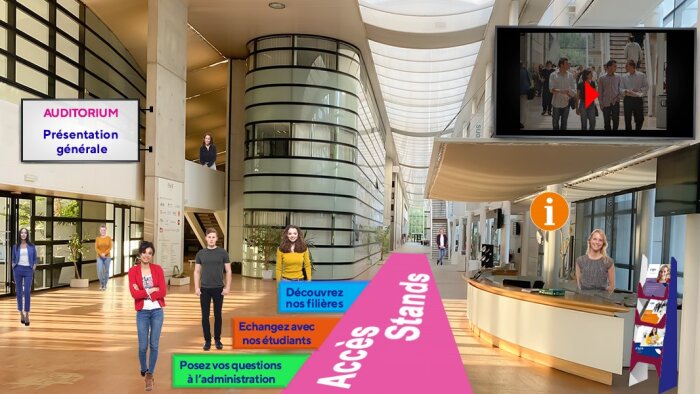 77 % des écoles n’avaient jamais organisé de JPO virtuelles en mars 2020. - © Esiee