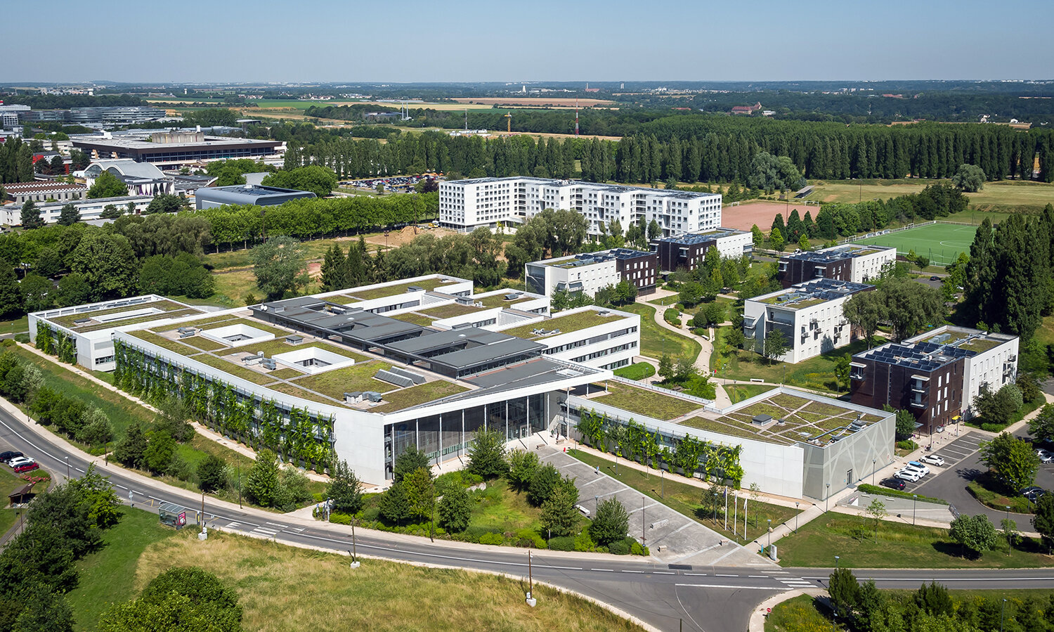 L’Ensta Paris est située sur le plateau de Saclay. - © Drone Press / Ensta Paris