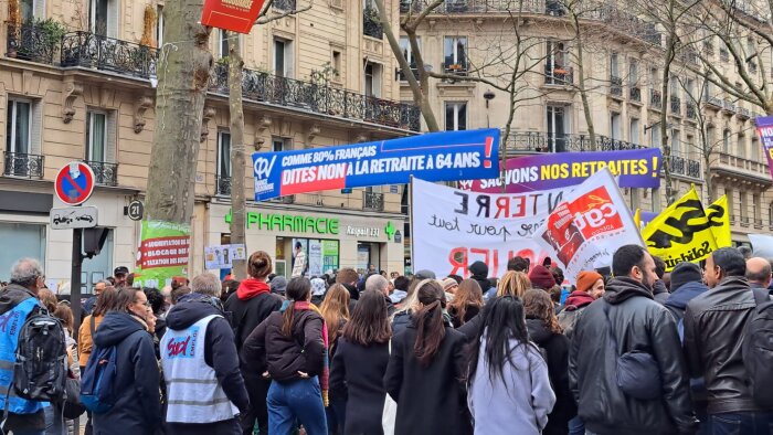 Une sixième journée de mobilisation contre la réforme des retraites a eu lieu le 7 mars. - © MB