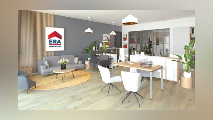 Gros plan sur le nouvel intérieur des agences ERA Immobilier - © D.R.