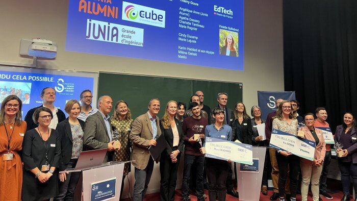 La remise des prix s’est déroulée le 6 octobre à l’école d’ingénieurs Junia à Lille. - © D.R.