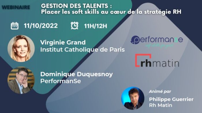Comment placer les soft skills au cœur de la stratégie RH ? Le webinar avec PerformanSe en replay - © D.R.