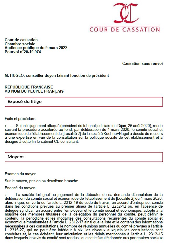 Cass. soc., 09/03/2022, n° 20-19 974 - © D.R.