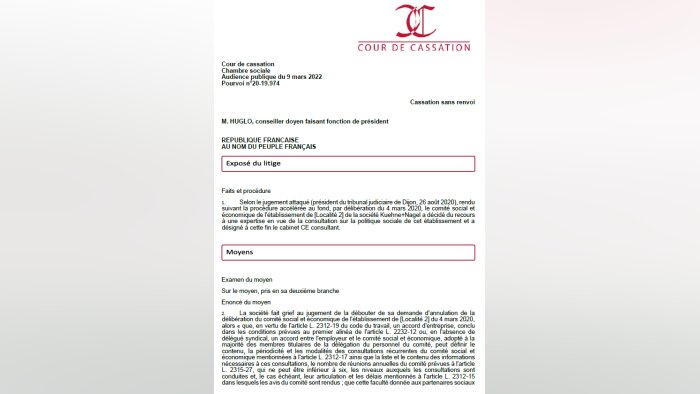 Cass. soc., 09/03/2022, n° 20-19 974 - © D.R.