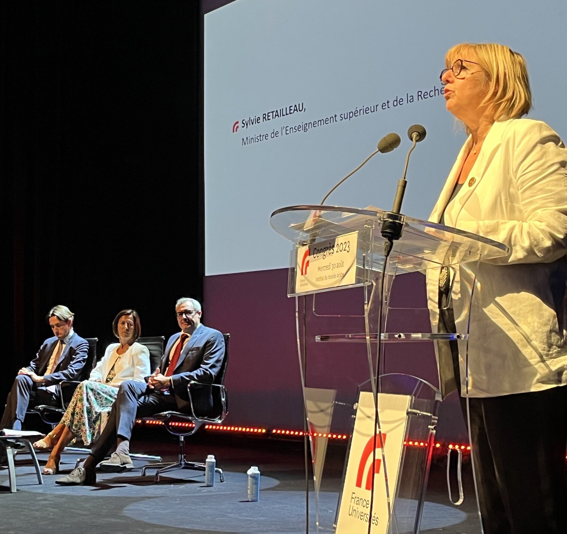 Sylvie Retailleau a clôturé le congrès de France Universités le 30 août. - © MESR