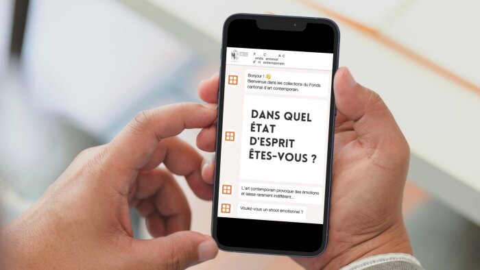 Le chatbot propose pour l’instant une trentaine d’œuvres. - © D.R.