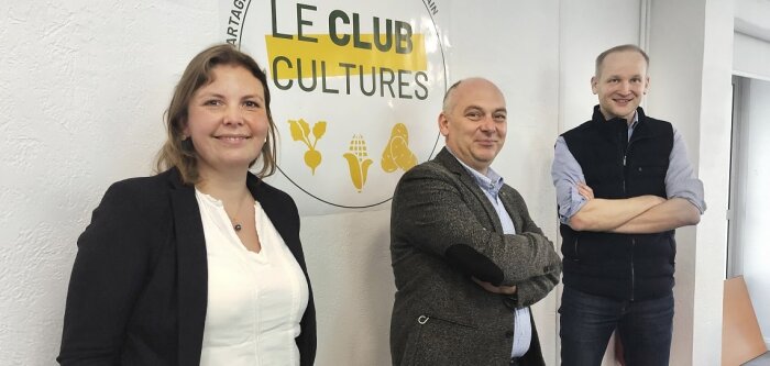 Hélène Merlin, responsable du Service agronomique d’Unéal, Nicolas Debrabant, Vice-Président d’Unéal - © D.R.