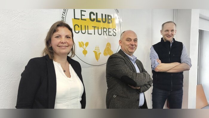 Hélène Merlin, responsable du Service agronomique d’Unéal, Nicolas Debrabant, Vice-Président d’Unéal - © D.R.