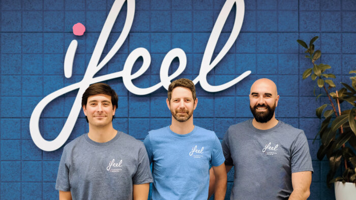 Equipe fondatrice d’ifeel : Martin Villanueva, Amir Kaplan, et Gabriele Murrone - © D.R.