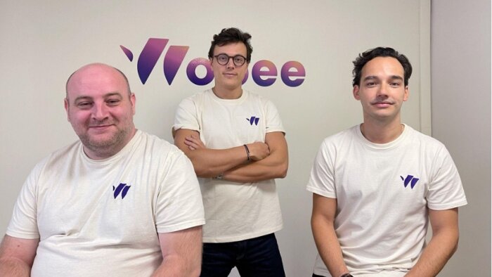 WOBEE lève 1,2 million d’euros. Le trio fondateur : Teddy Valente, Romain Monget et Geoffrey Chapuis - © D.R.