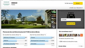 Avec ses pages « Université », LinkedIn prend un coup de jeune - © D.R.