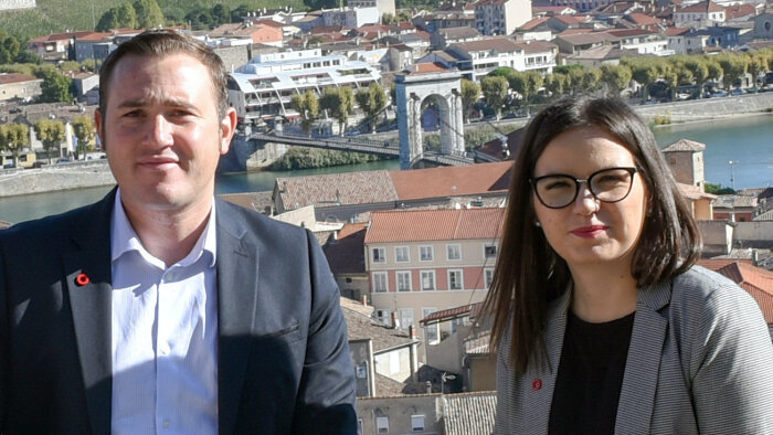 M. et Mme Leuillier, franchisés Orpi - © Dr