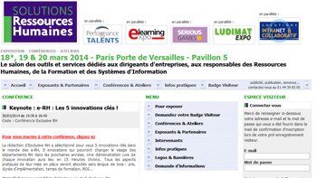 Salon Solutions RH : Exclusive RH organise une keynote sur les innovations e-RH - © D.R.