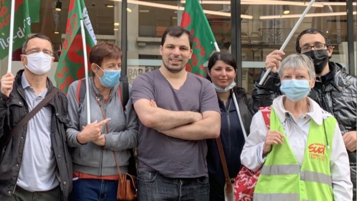 Hichem Aktouche, Secrétaire du syndicat SUD Commerces et Services IDF - © D.R.